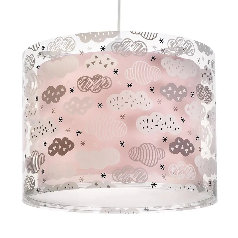 Dalber hanglamp CLOUDS voor de kinderkamer, roze Gratis Retour