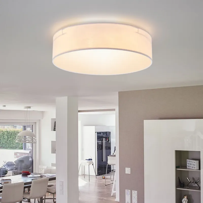 Exclusieve Aanbieding Plafondlamp Plafond Dream, Ø 40 cm, textiel, wit