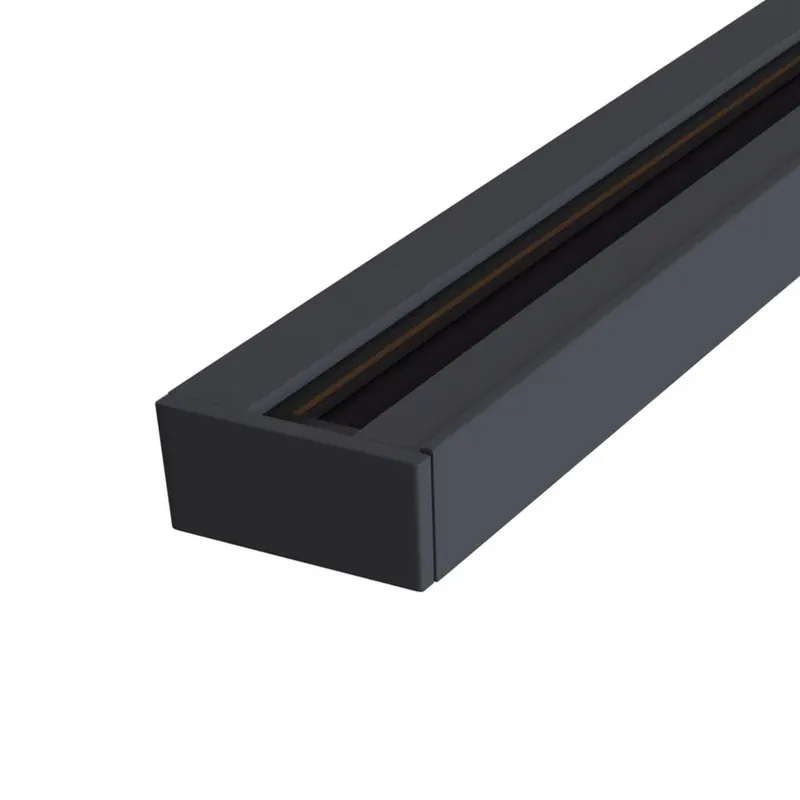 1-fase rail Track in zwart 1.000 mm Exclusieve Aanbieding