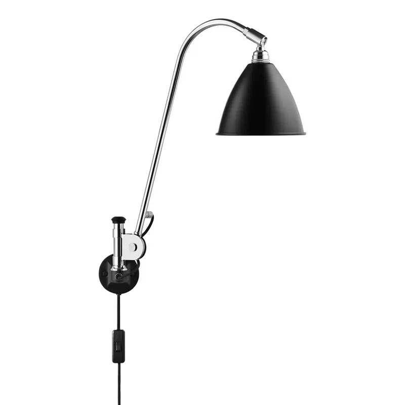 GUBI Bestlite BL6 wandlamp chroom/zwart Favoriet