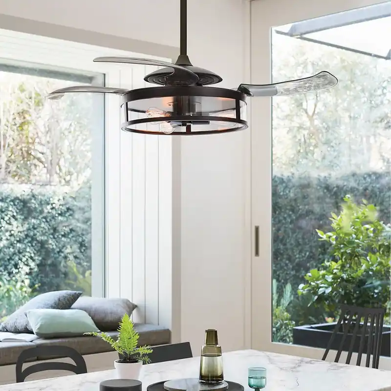 Beperkt Aanbod Plafondventilator Fanaway Classic licht zwart geruisloos
