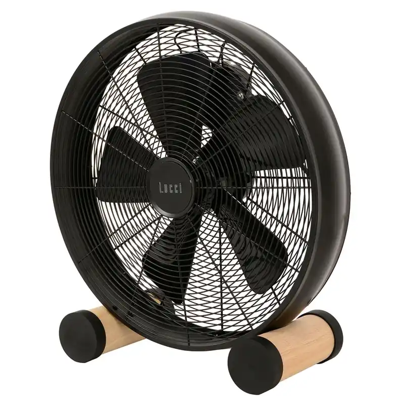 Beacon tafelventilator Breeze, zwart/as Ø 41 cm, stil Premium