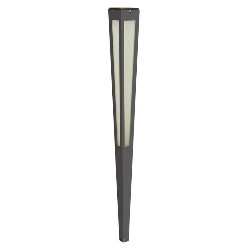 LED zon-energiefakkel Tinka + sensor, 120cm, grijs Beste Prijs