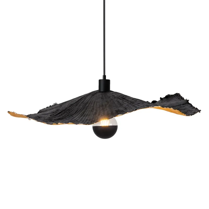 Alleen Vandaag Hanglamp Crazy Paper, zwart-goud, Ø 56cm