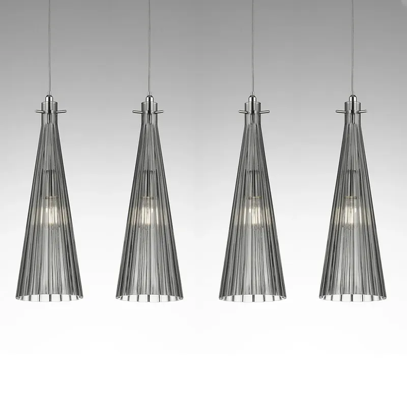 Beperkt Aanbod Hanglamp Costa Rica, 4-lamps, grijs