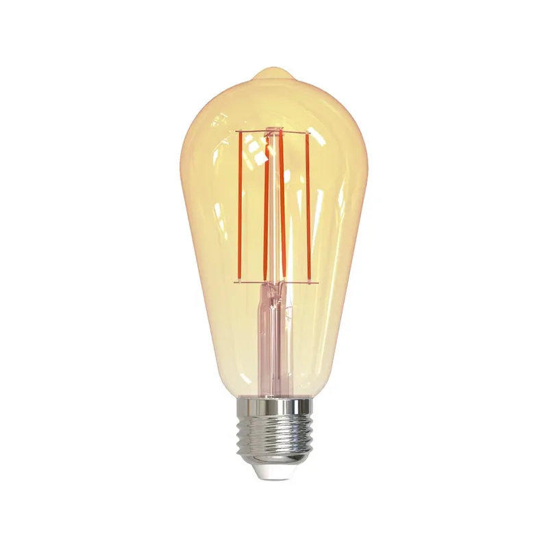 Direct Beschikbaar LED-Rustika, gloeidraad, E27, goudkleurig, 7W, 2000K, 650 lumen