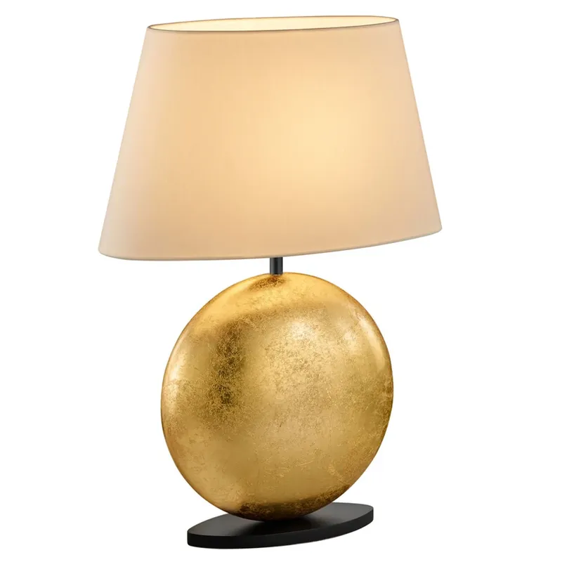 Populair BANKAMP Mali tafellamp, crème/goud, hoogte 51cm