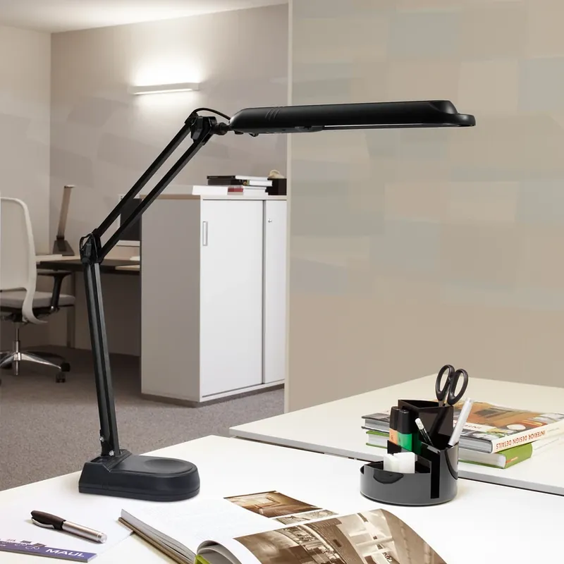 Superprijs LED tafellamp MAULatlantic, zwart, hoogte 41 cm, voet