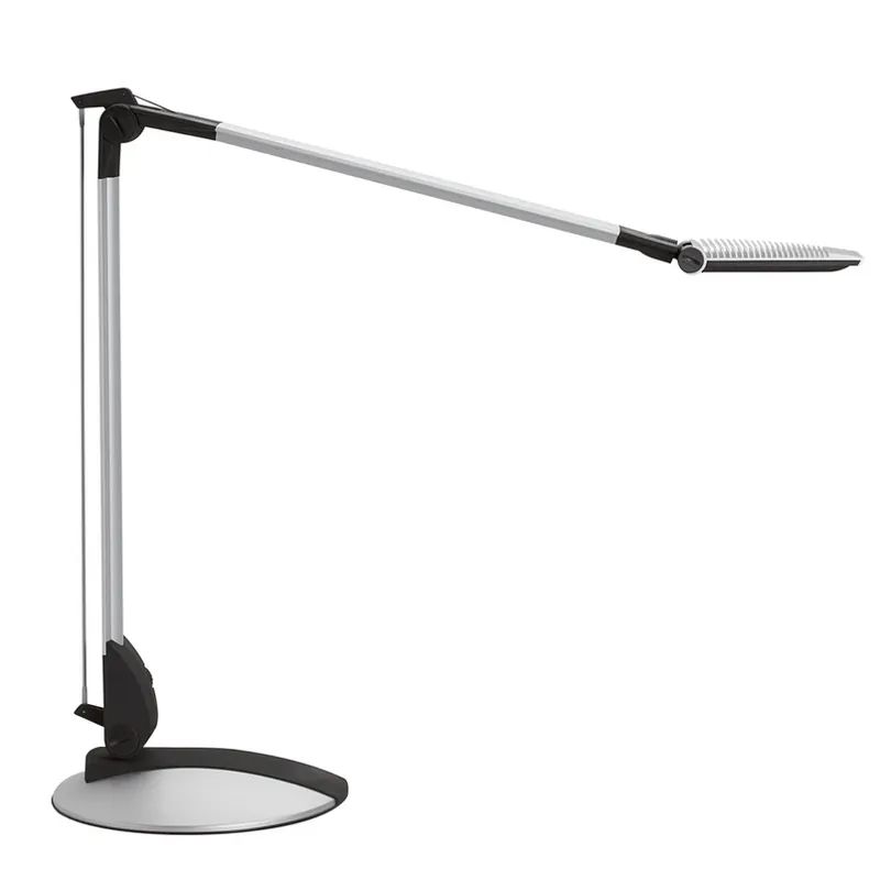 Laatste Kans LED bureaulamp MAULoptimus, zilver, voet, dimbaar CCT