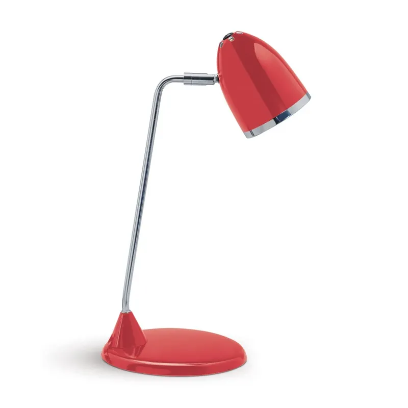 Direct Verzonden Starlet bureaulamp, rood, hoogte 41 cm, metaal E27