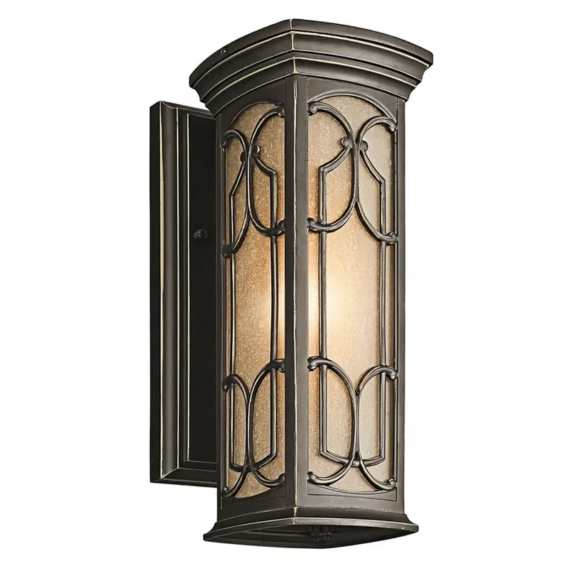 Bronskleurige buitenwandlamp Franceasi Dagaanbieding