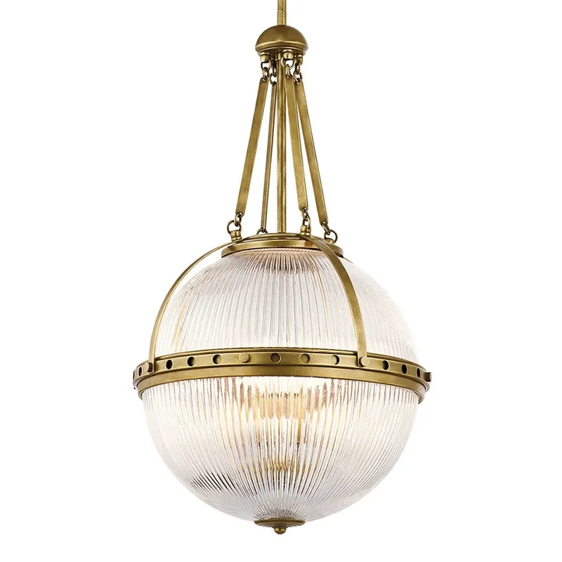 Bolvormige hanglamp Aster, messing Superprijs