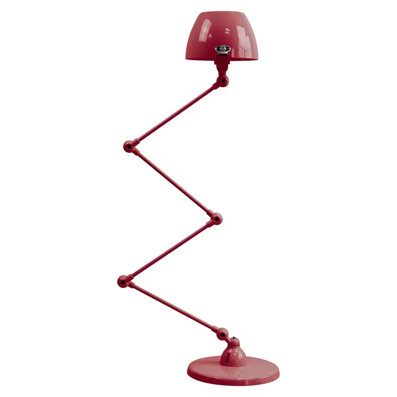 Finale Uitverkoop Jieldé Aicler AIC433scharnier-vloerlamp bordeaux