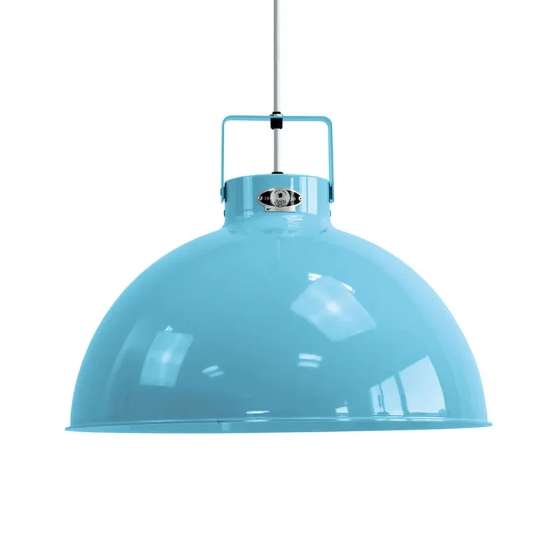 Alleen Vandaag Jieldé Dante D450 hanglamp, lichtblauw, Ø 45 cm