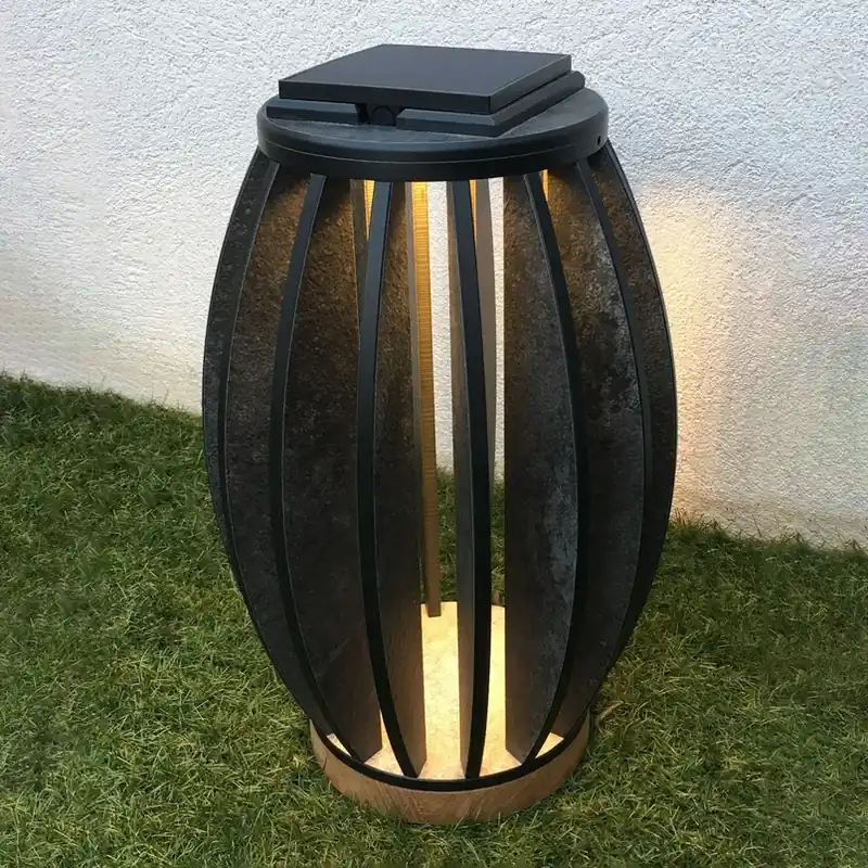 LED lamp op zonne-energie Pastek van teak Premium