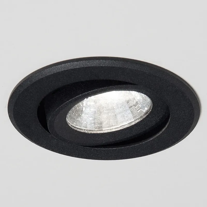 Agon Round LED inbouwspot 3.000K 40° zwart Beperkt Aanbod