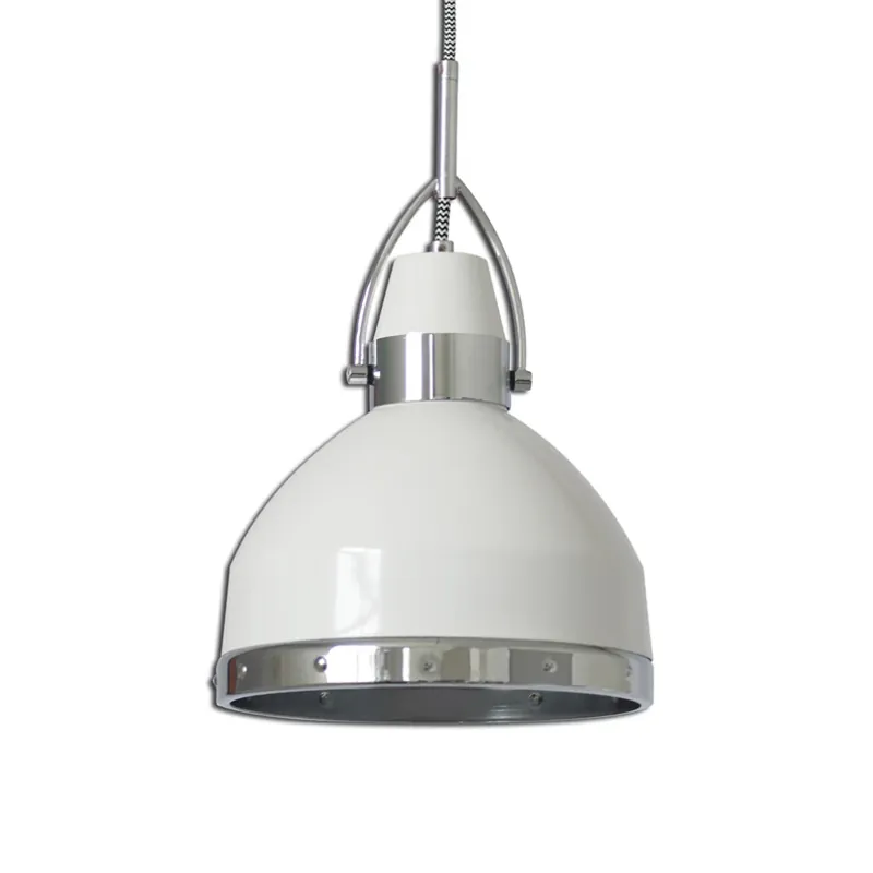 Witte hanglamp Britta in industrial design Laatste Versie