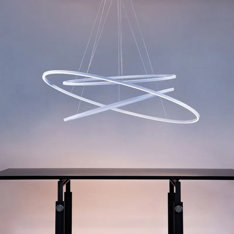 Nemo Ellisse Triple hanglamp 2.700K aluminium Lage Kosten