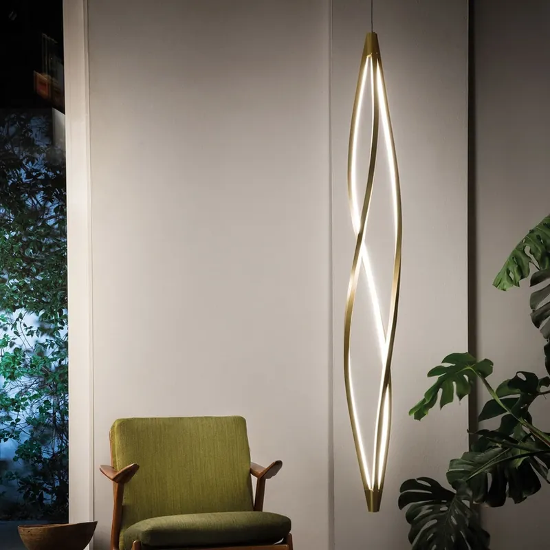 Nemo In The Wind hanglamp verticaal 2.700K goud Alleen Vandaag