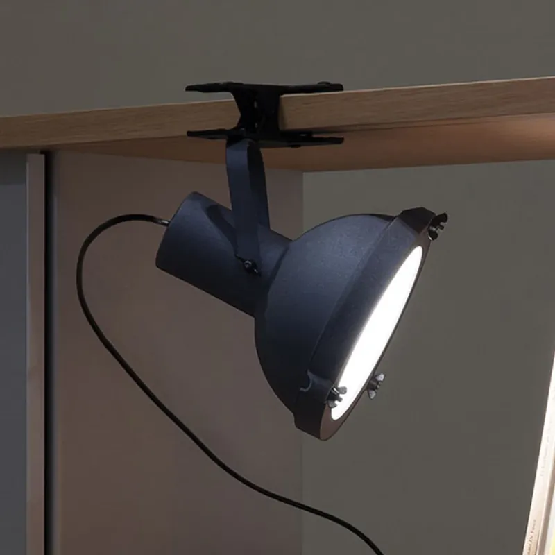 Nemo Projecteur 165 klemlamp, middernachtblauw Gecertificeerd