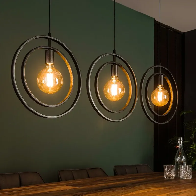 Veilige Betaling Hanglamp Ringelbach antraciet lineair 3-lamps