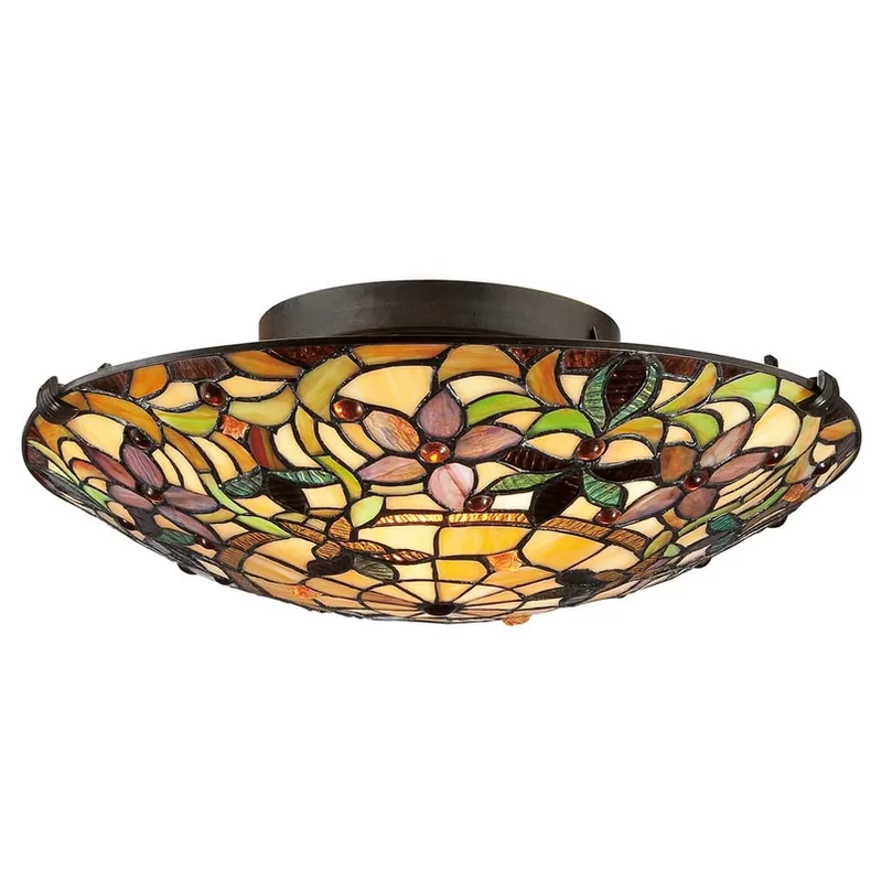 Plafondlamp Kami in Tiffany-stijl Hete Deal