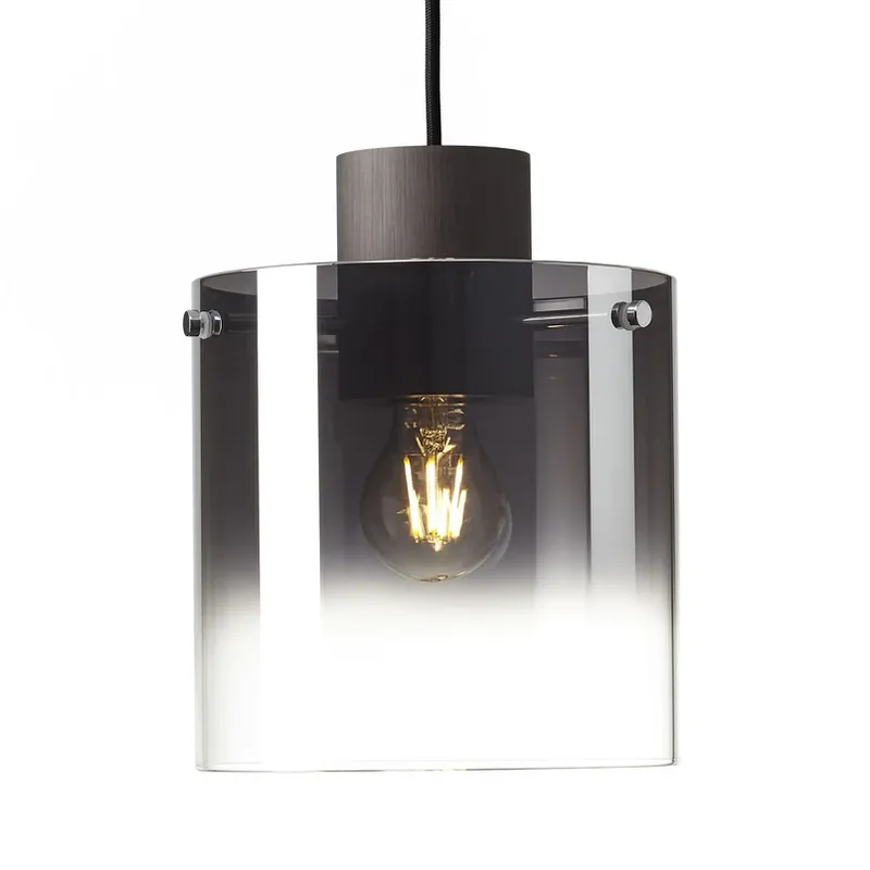 Hanglamp Beth met rookglaskap, 1-lamp Favoriet