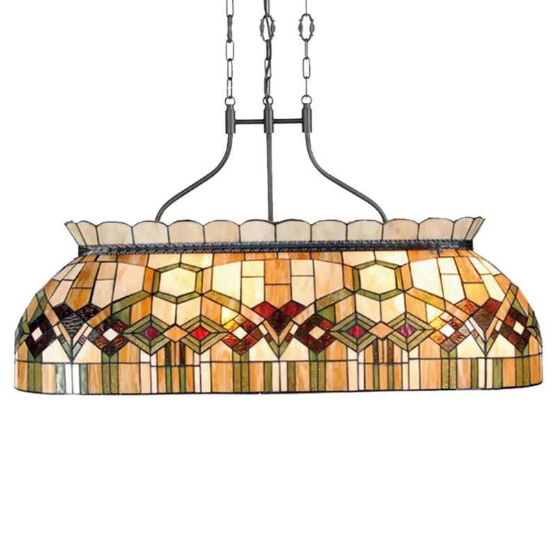 115 cm lange pendellamp Saavik - Tiffany-stijl Gratis Retour