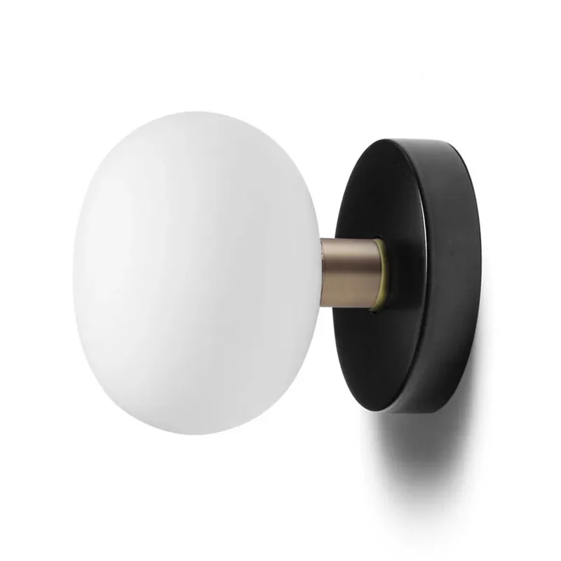 Finale Uitverkoop Wandlamp Mose van glas, dimbaar, messing