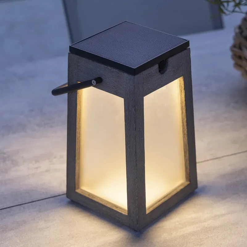 Uitverkoop LED solarlantaarn Tecka draagbaar, Duratek 25 cm