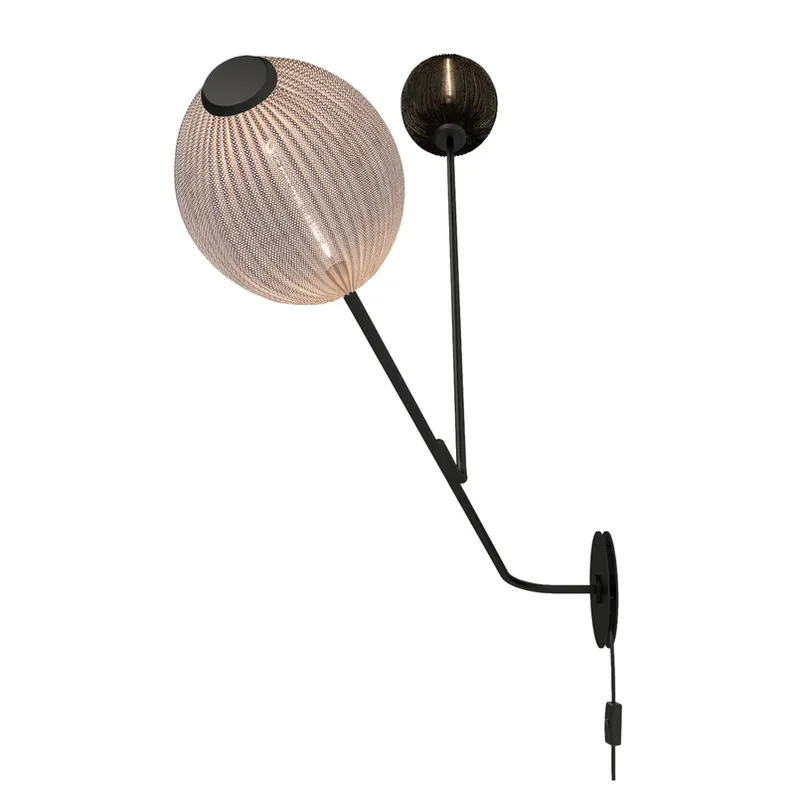 Gubi wandlamp Satellite 2-lamps zwart/wit Korting