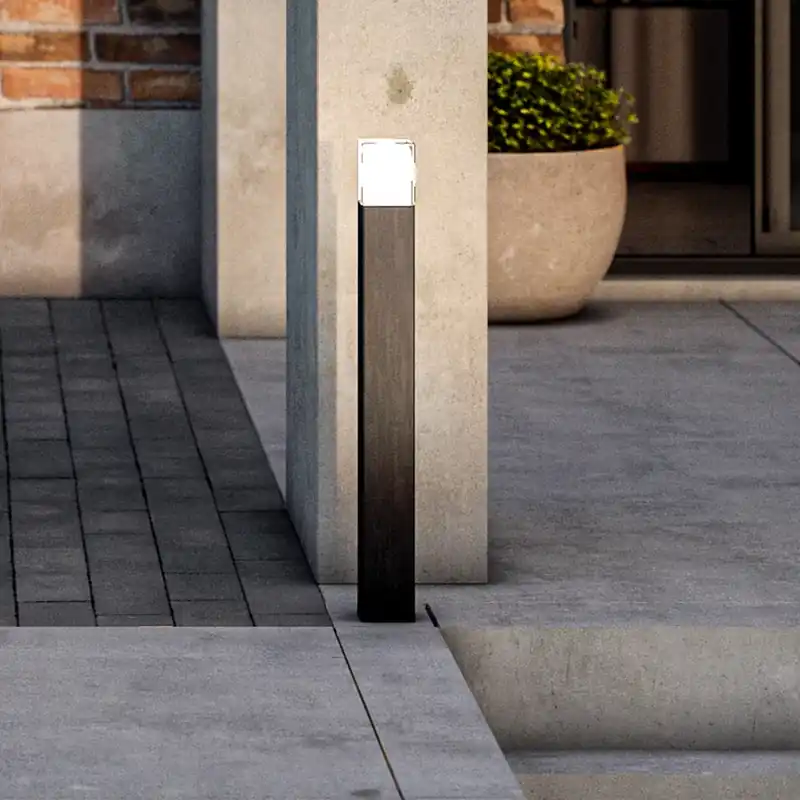 Lage Kosten LED tuinpadverlichting OOL-50018, aluminium, hoogte 80 cm