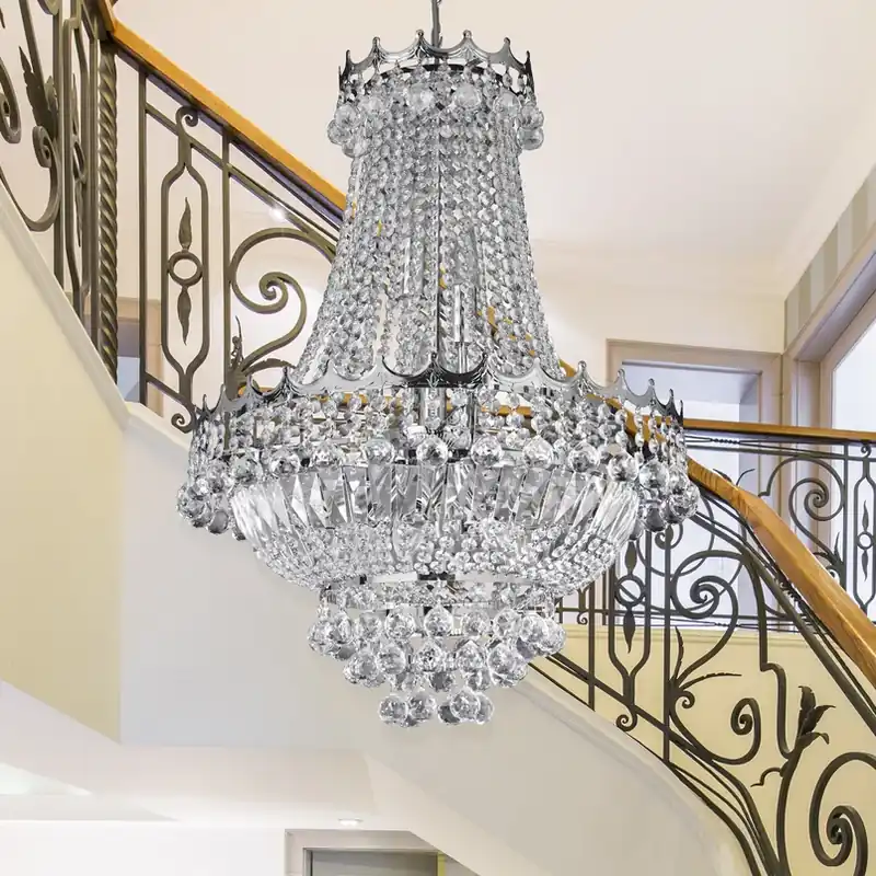 Actieprijs Kristal-kroonluchter Versailles chroom 55 cm