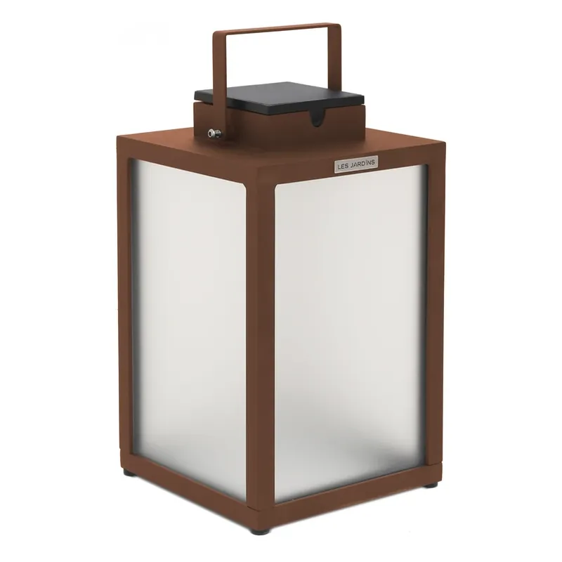 Merkproduct Tradition LED-lantaarn op zonne-energie, corten, hoogte 40 cm