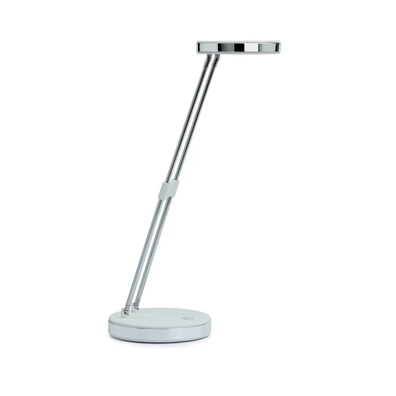 LED tafellamp MAULpuck, telescopische arm, wit Direct Beschikbaar