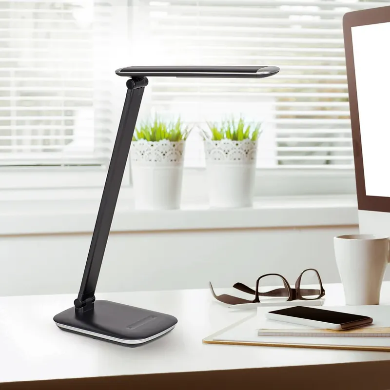 LED tafellamp MAULjazzy, zwart, hoogte 43 cm, dimbaar USB-poort Finale Uitverkoop