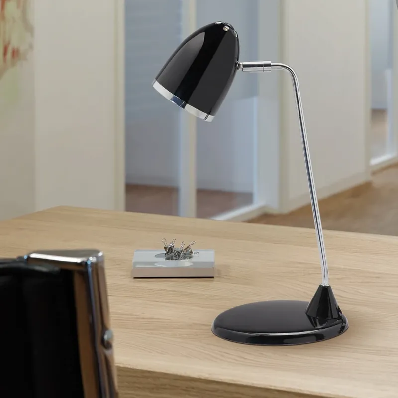 Voordeelprijs Starlet bureaulamp, zwart, 41 cm, metaal E27