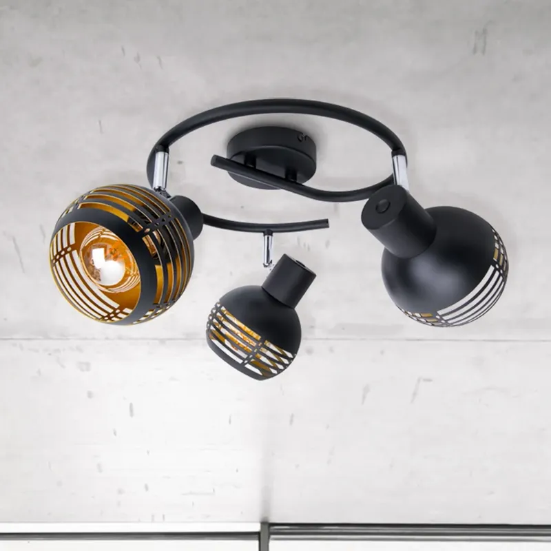 Aanbieding Plafondlamp Casco, 3-lamps, zwart