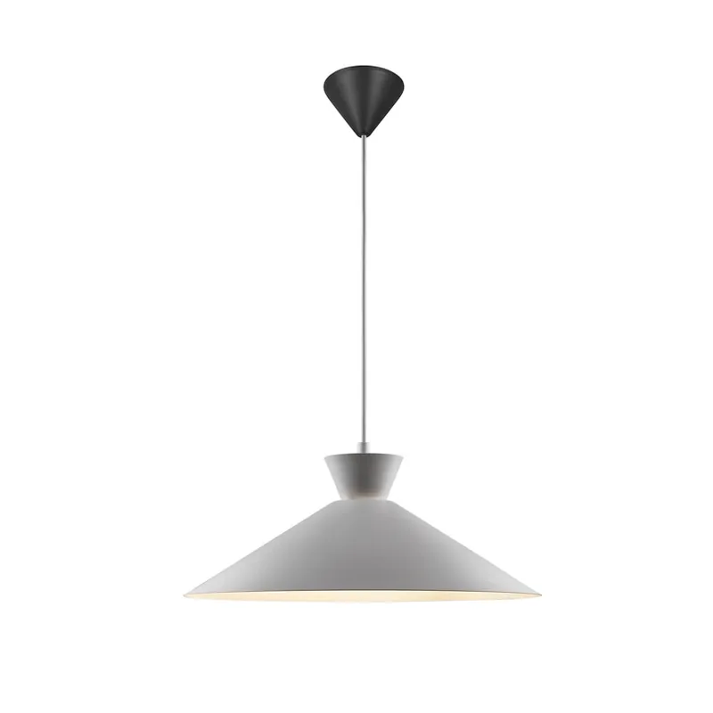 Actieprijs Dial hanglamp met metalen kap, grijs, Ø 45 cm