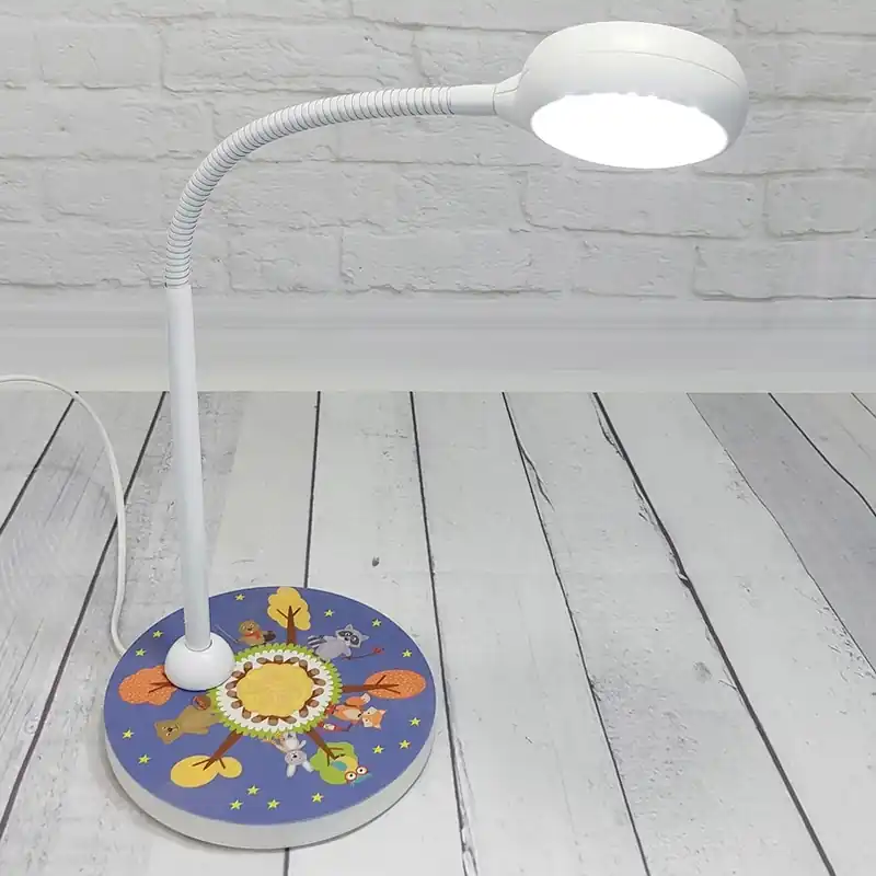 Gecertificeerd Tafellamp Bosdieren met flexibele arm