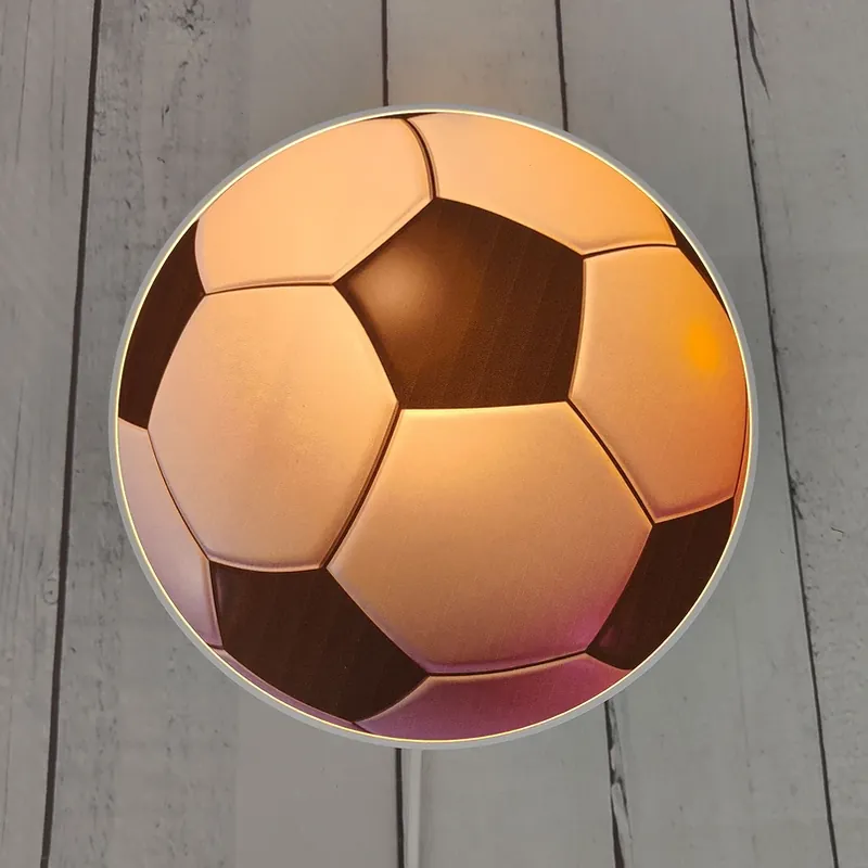 Wandlamp Voetbal met schakelaar en stekker Bestseller