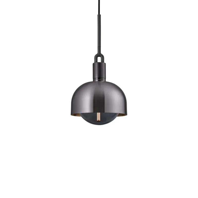 Koop Online Buster + Punch Gevorkte Gunmetal/Smoked Glass Ø 25cm