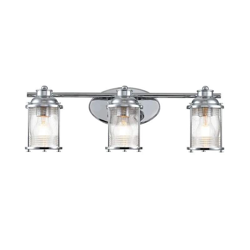 Badkamer wandlamp Ashland Bay, 3-lamps, chroom Aanbieding