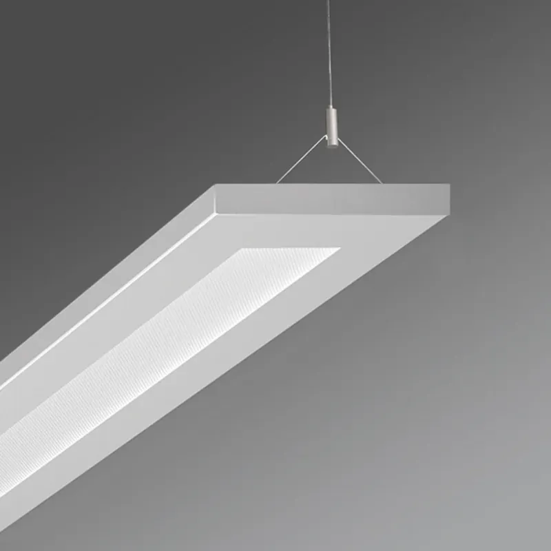 Kantoor hanglamp Stail LED microprisma 52W wit alu Tijdelijk Beschikbaar
