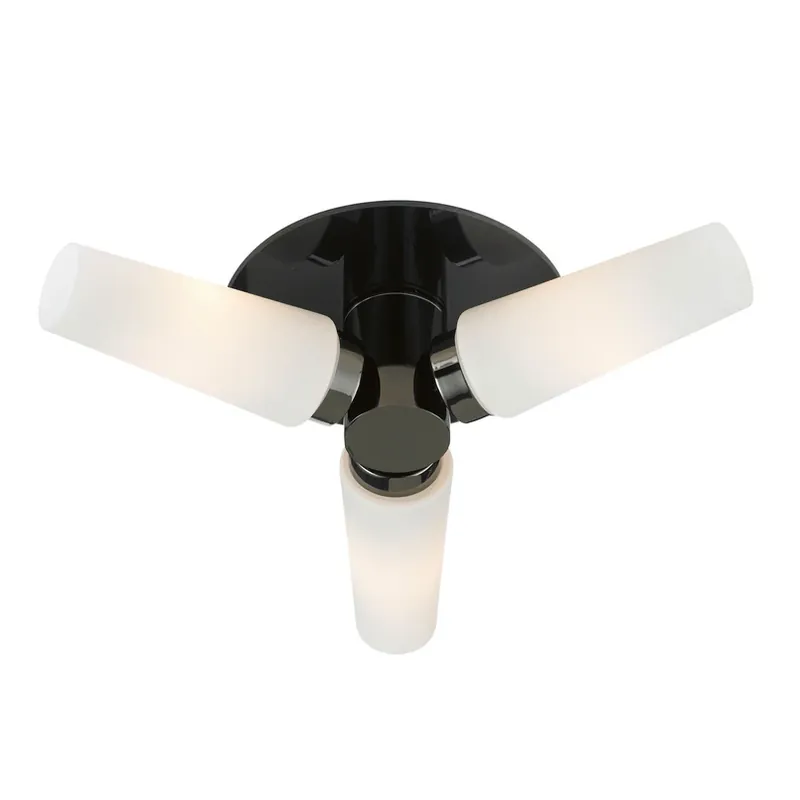 Badkamer plafondlamp Brastad, zwart Goedkoop