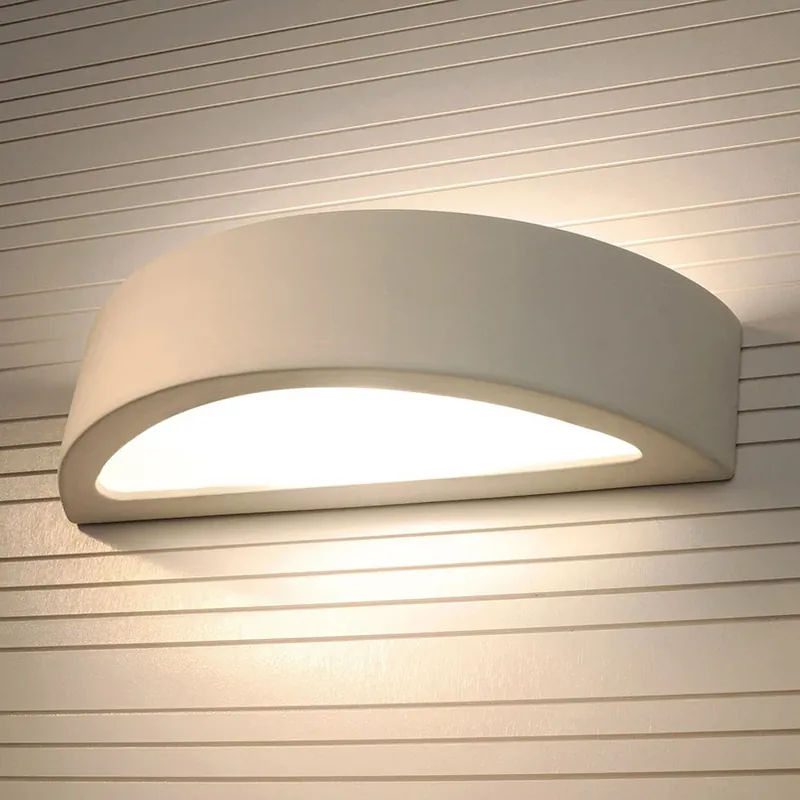 Wandlamp Bow up/down van wit keramiek, breedte 38 cm Hoge Kwaliteit
