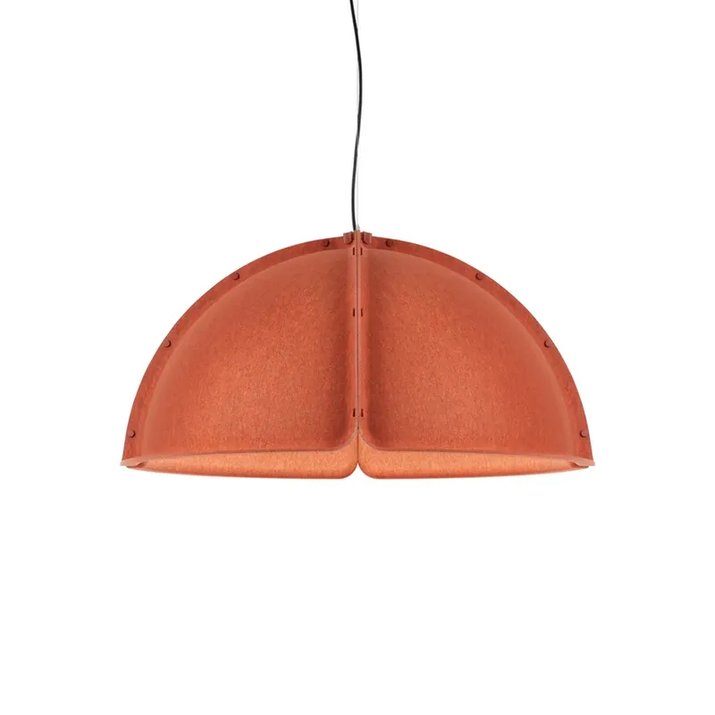 Uitverkoop LED hanglamp Hood 1x23W Ø120cm terracotta