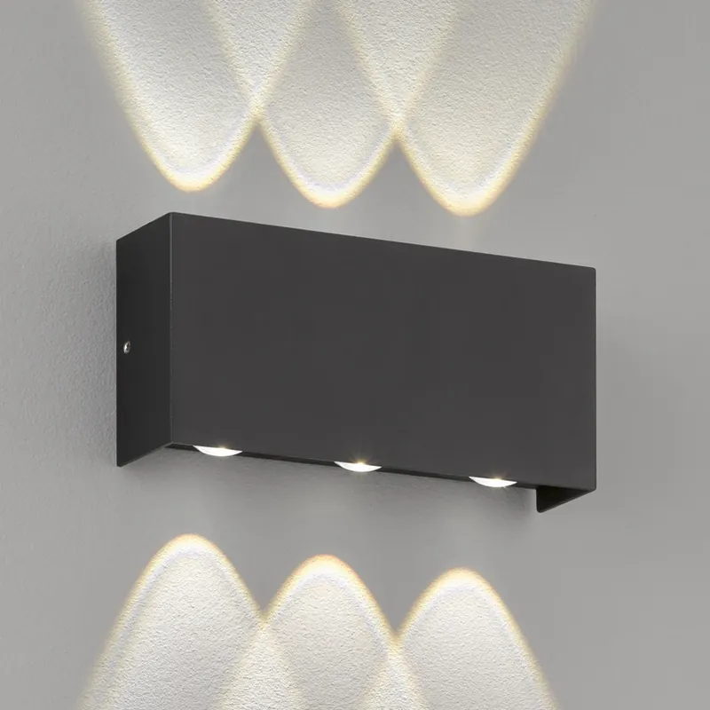 Gecertificeerd LED buitenwandlamp Nairobi, zwart