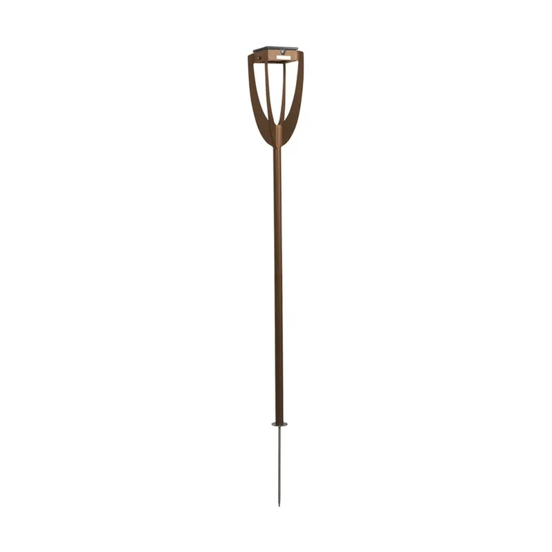LED lamp op zonne-energie Tulip aardspies corten Meest Verkocht