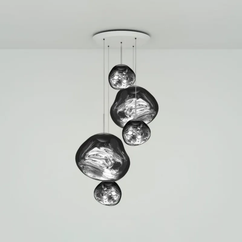Veilige Betaling Tom Dixon hanglamp Melt Large Round, Ø 95 cm, chroom
